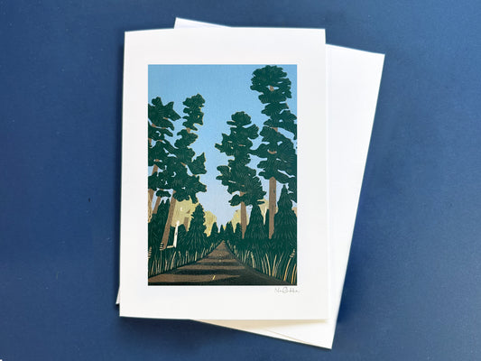 Autumn Pines Greeting Card