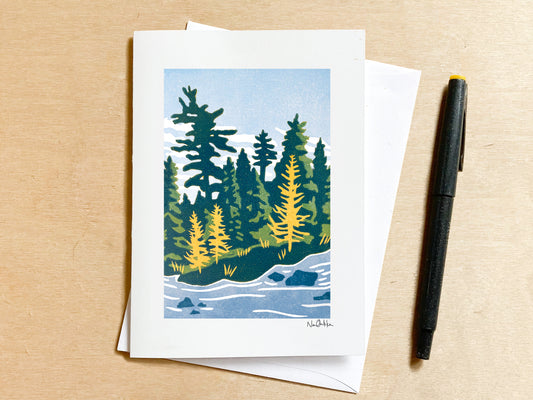 Backcountry Fall Greeting Card