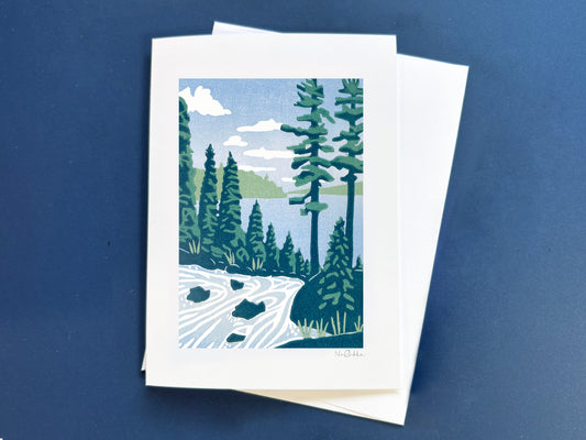 Backcountry Spring Greeting Card