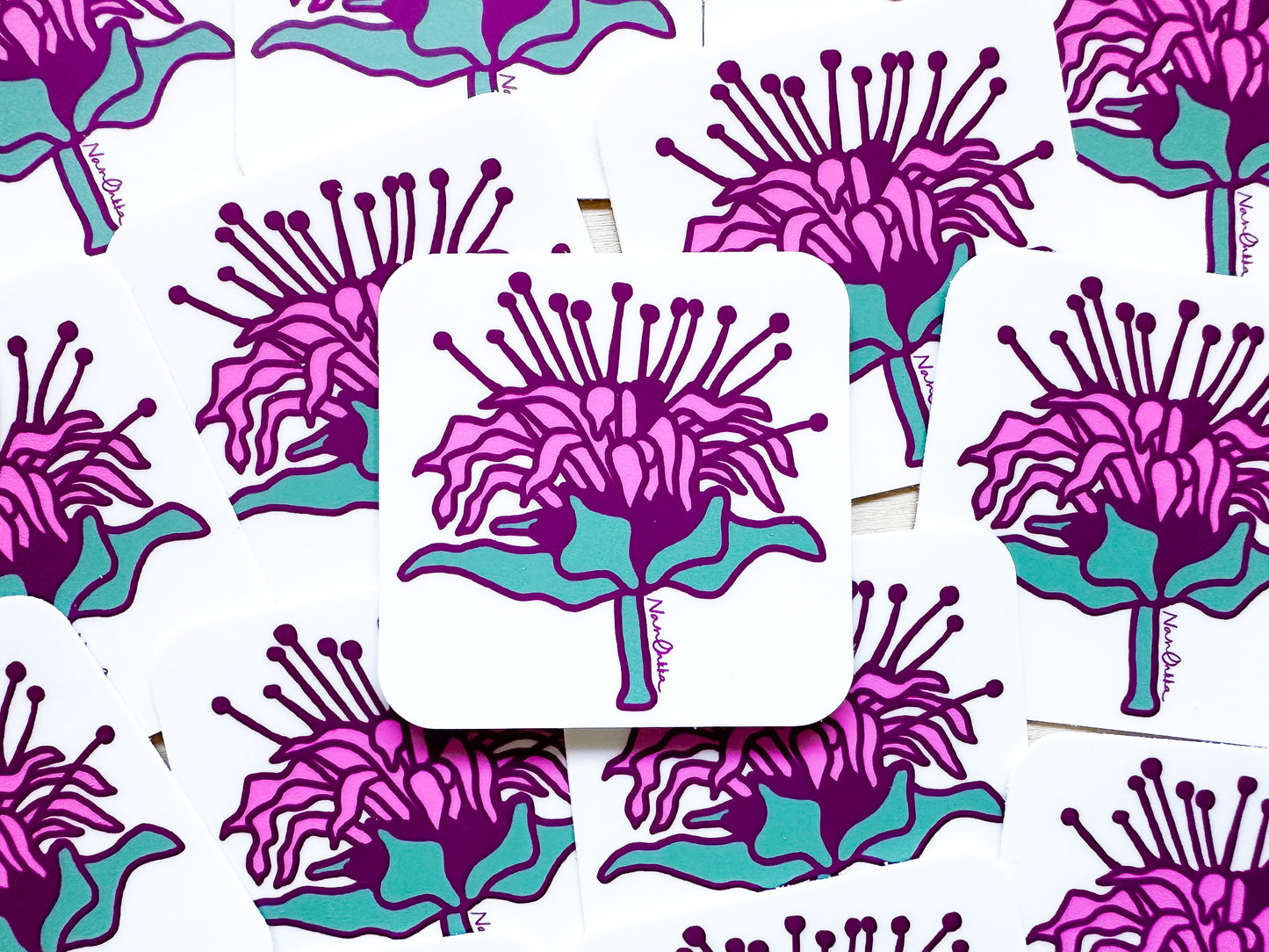 Bee Balm Sticker