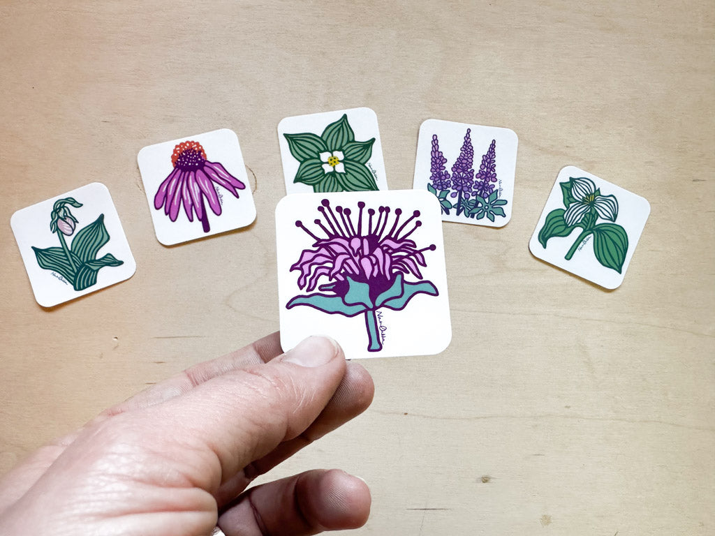 Bee Balm Sticker