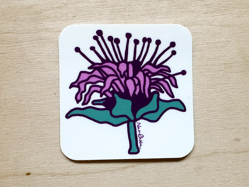 Bee Balm Sticker