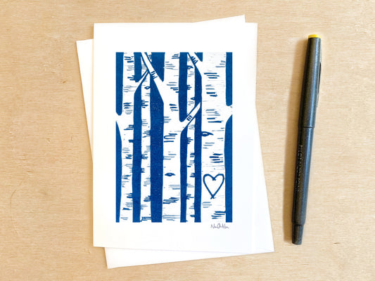 Birch Love Greeting Card