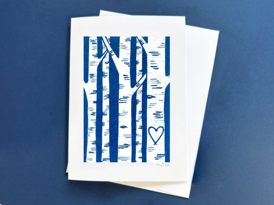 Birch Love Greeting Card