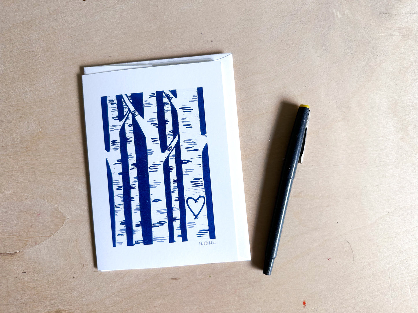 Birch Love Greeting Card