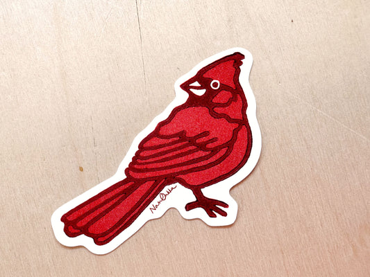 Cardinal Diecut Sticker