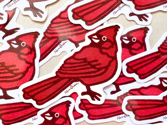 Cardinal Diecut Sticker