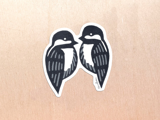 Chickadee Diecut Sticker