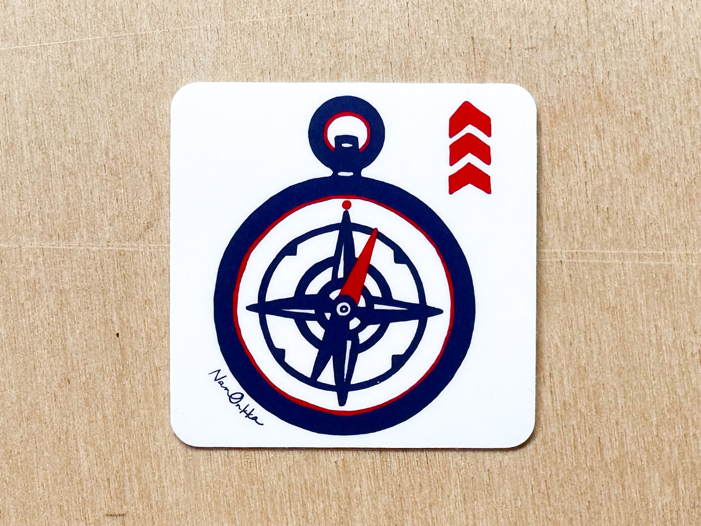 Compass Sticker