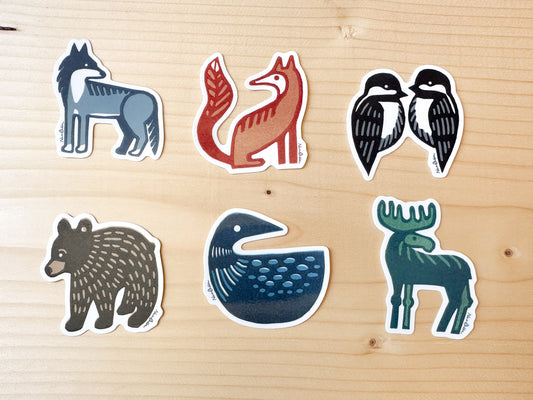 Woodland Animals Sticker Set