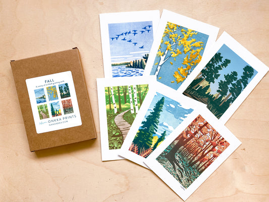 Boxed Set of Fall Greeting Cards (6 cards)