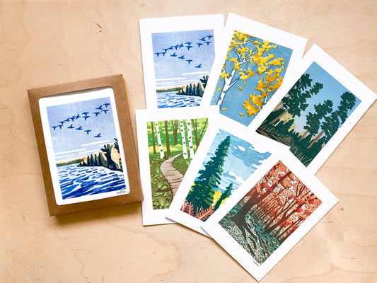 Boxed Set of Fall Greeting Cards (6 cards)