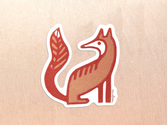 Fox Diecut Sticker