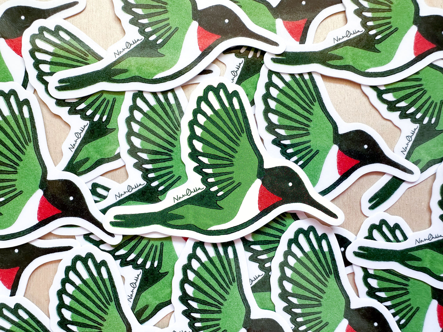 Hummingbird Diecut Sticker