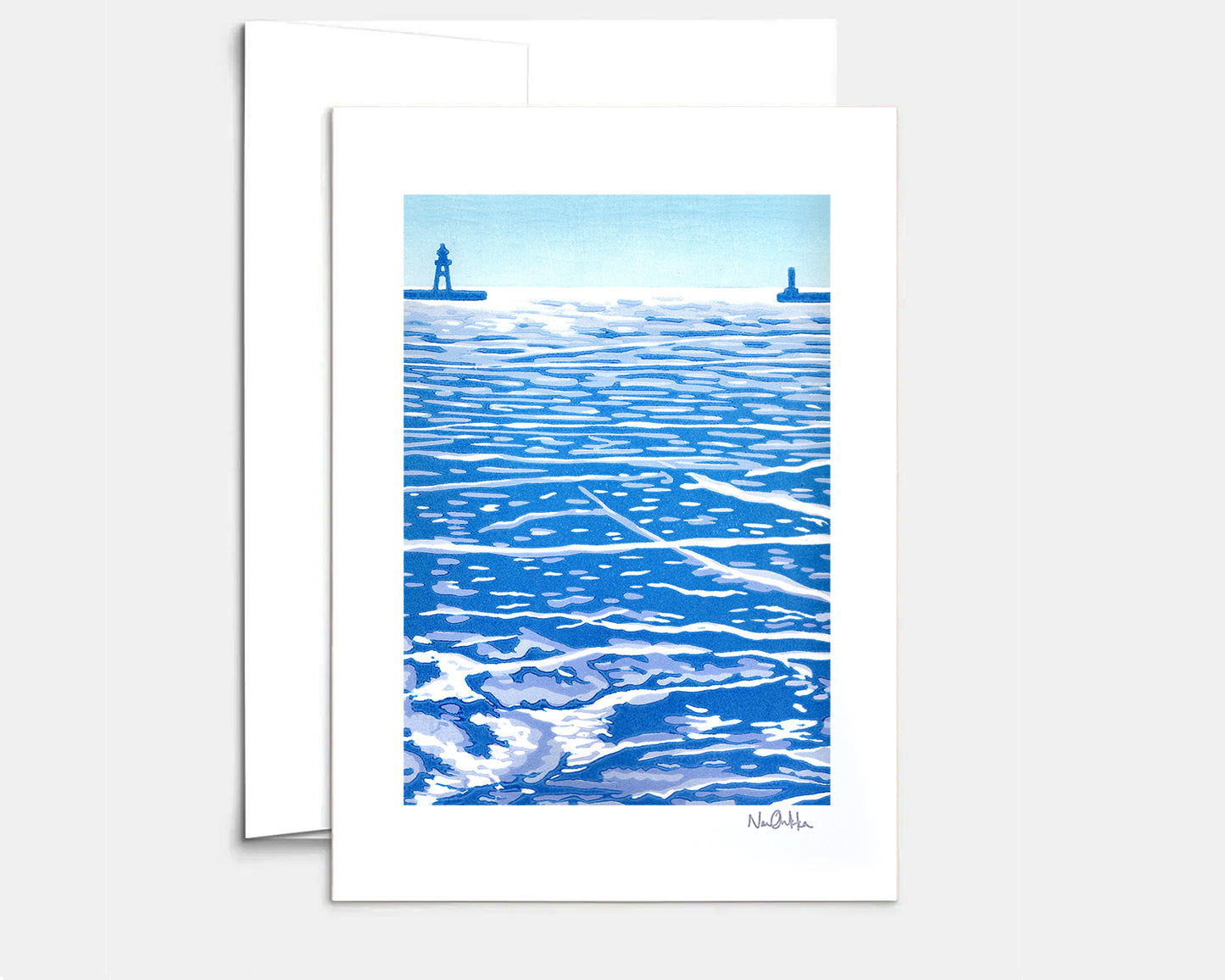 Ice on the Harbor Greeting Card