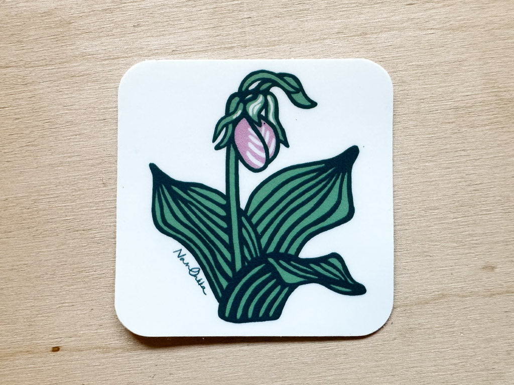 Lady Slipper Sticker