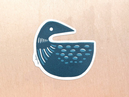 Loon Diecut Sticker