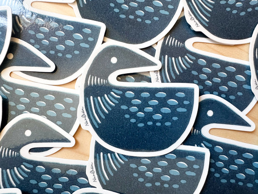 Loon Diecut Sticker