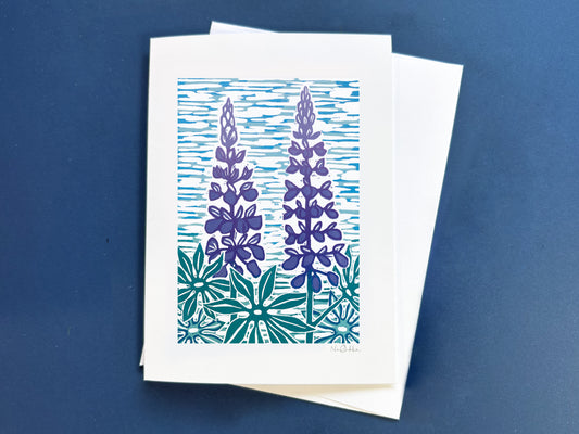 Lupines Greeting Card