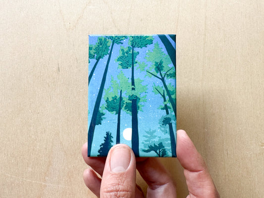 Full Moon Forest Magnet