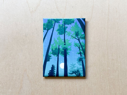 Full Moon Forest Magnet