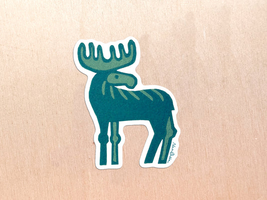 Moose Diecut Sticker