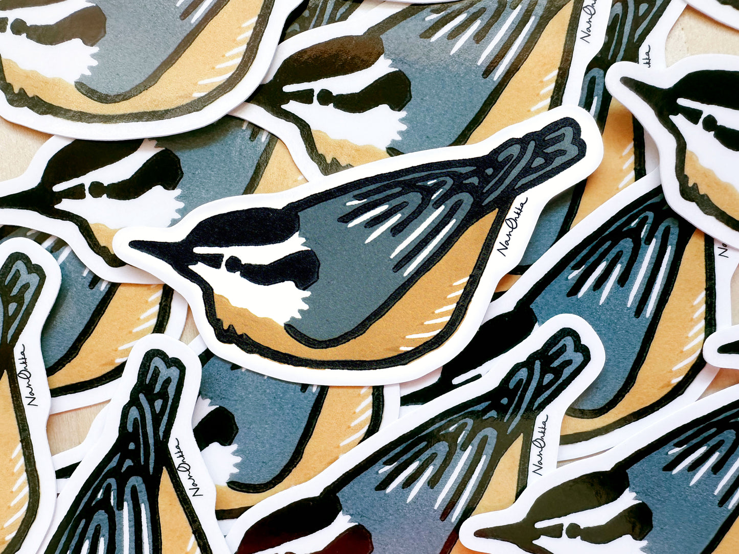 Nuthatch Diecut Sticker