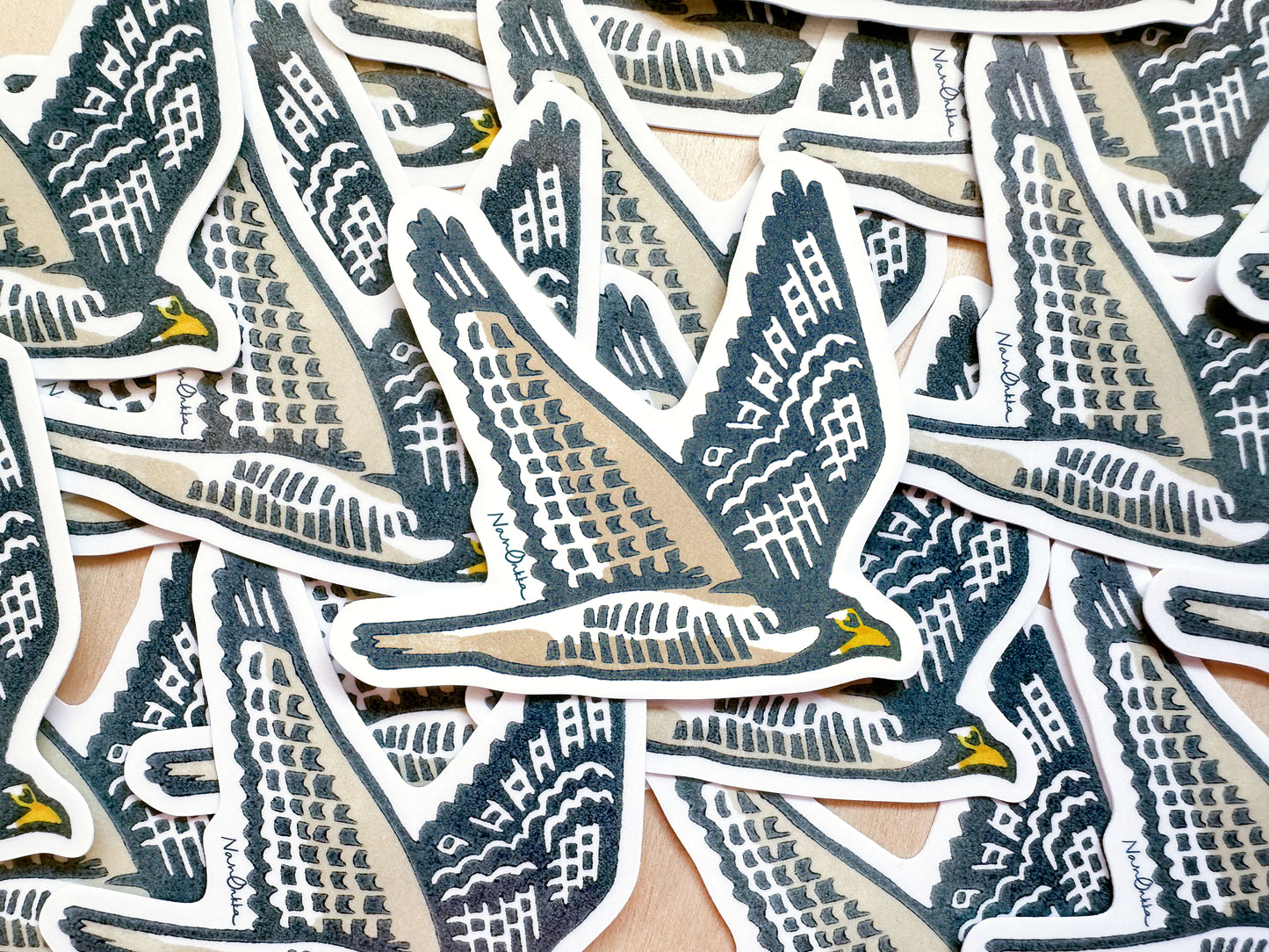 Peregrine Falcon Diecut Sticker