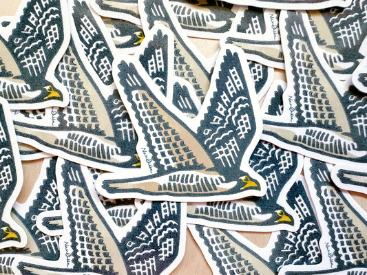 Peregrine Falcon Diecut Sticker