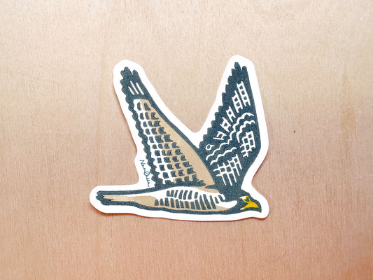 Peregrine Falcon Diecut Sticker