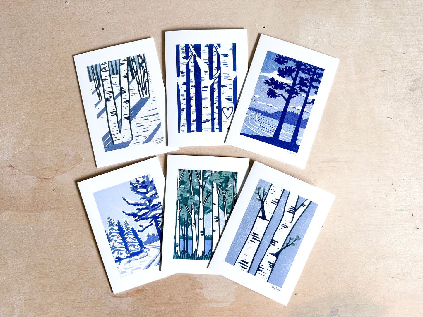 Birch Love Greeting Card