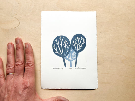 Stewardship Woodcut Print