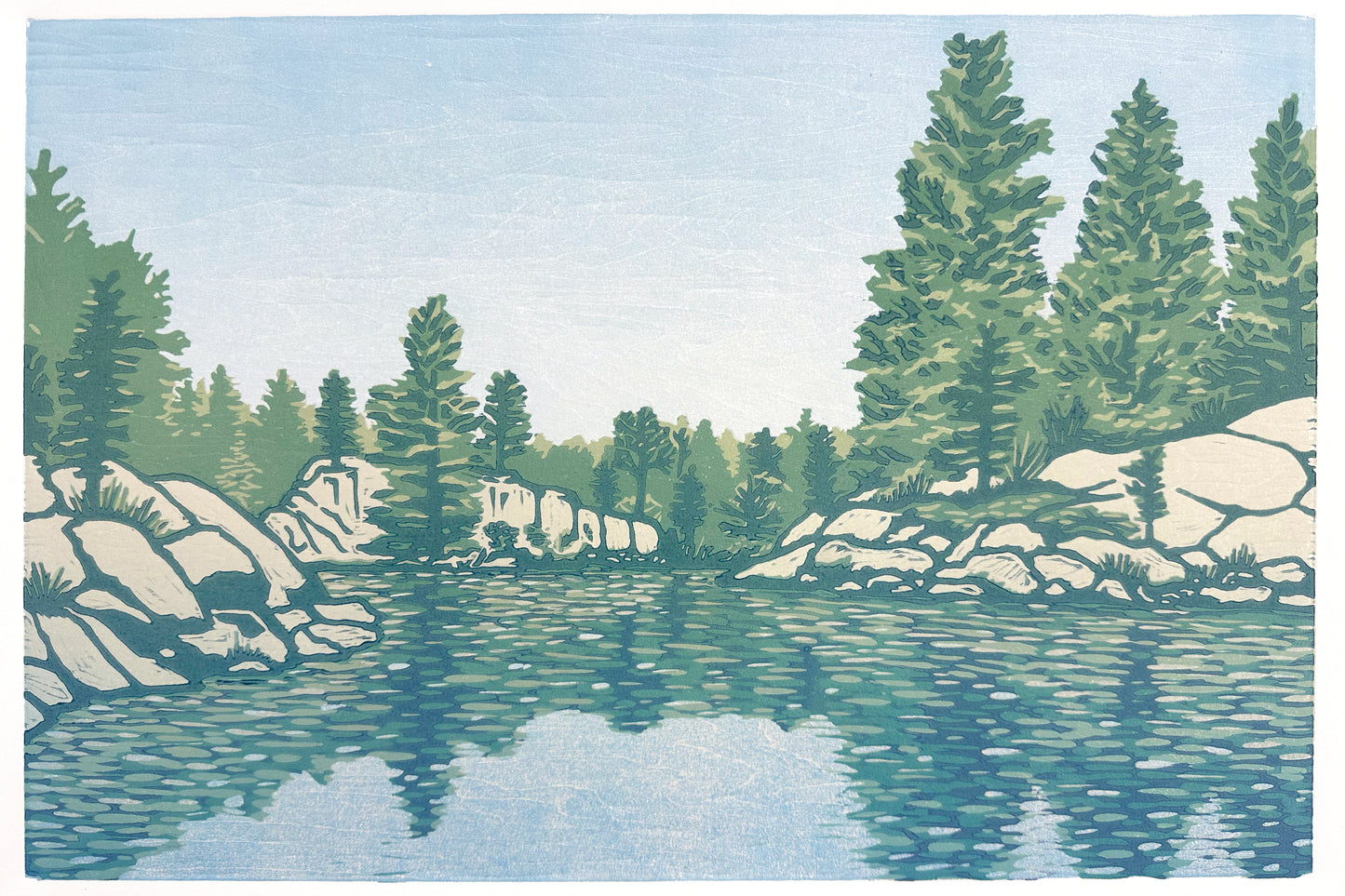 Timelessness Woodcut Print