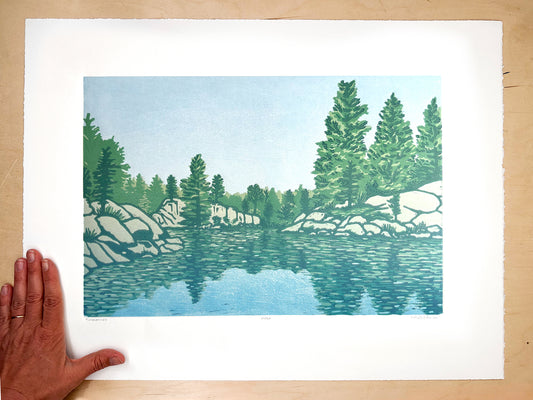 Timelessness Woodcut Print