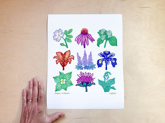 Northern Wildflowers Giclée Print