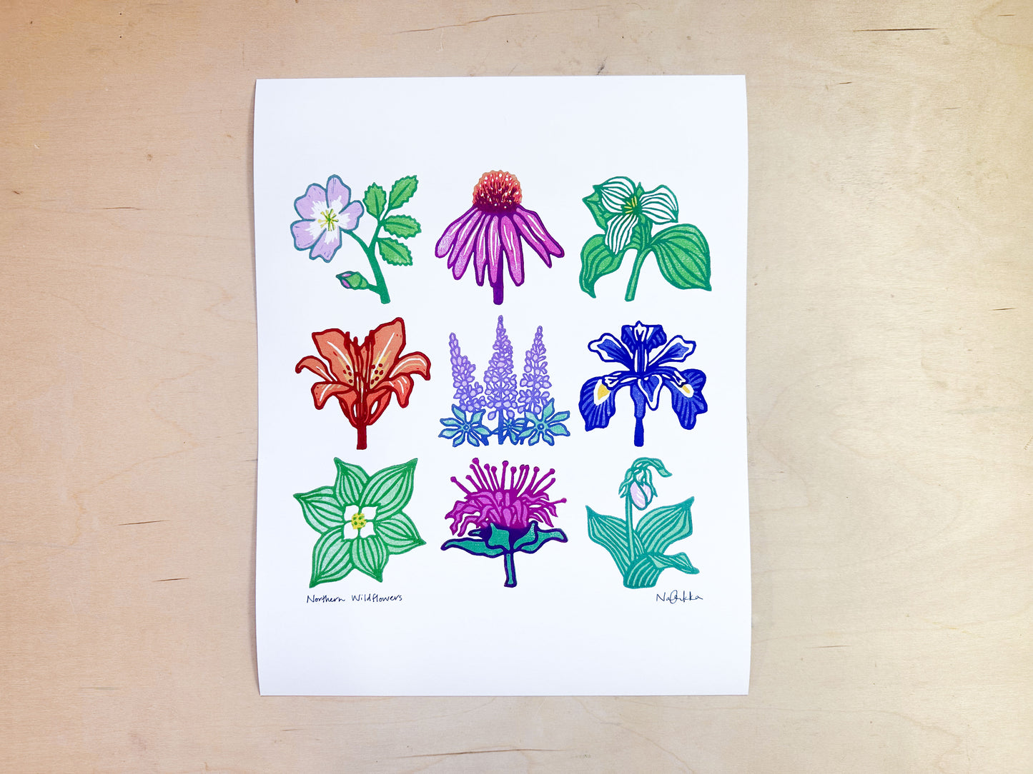 Northern Wildflowers Giclée Print