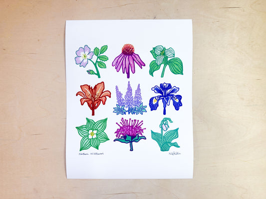 Northern Wildflowers Giclée Print