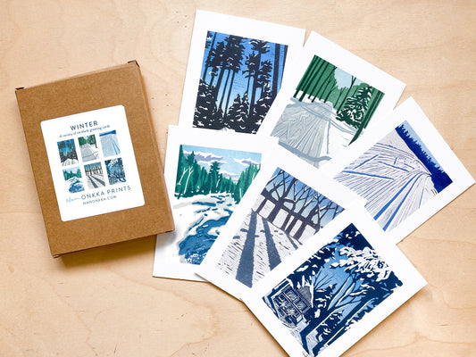 Boxed Set of Winter Greeting Cards (6 cards)