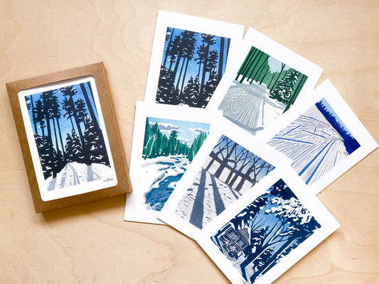 Boxed Set of Winter Greeting Cards (6 cards)