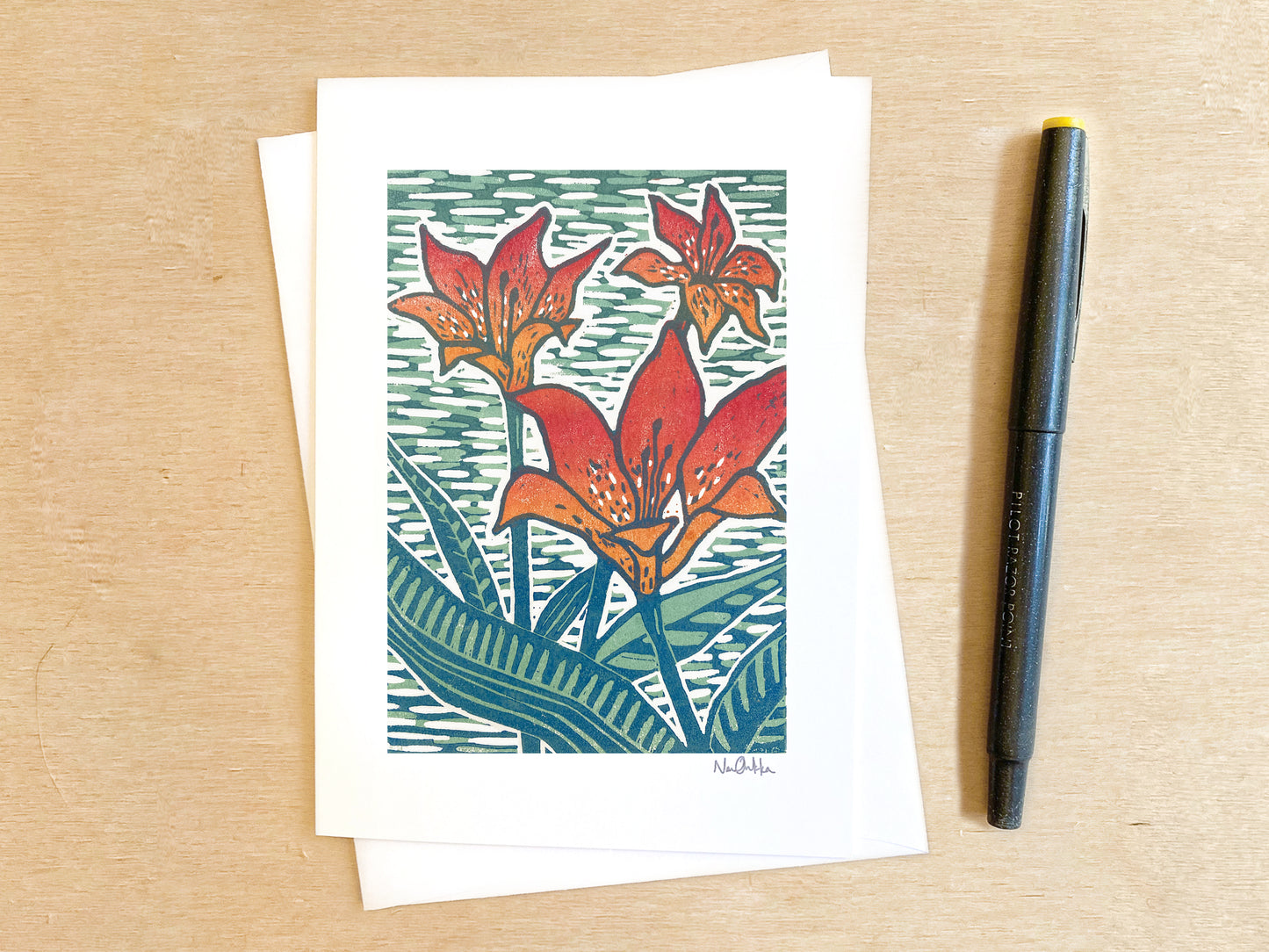 Wood Lily Greeting Card