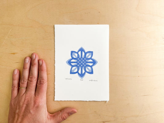 Stillness Woodcut Print