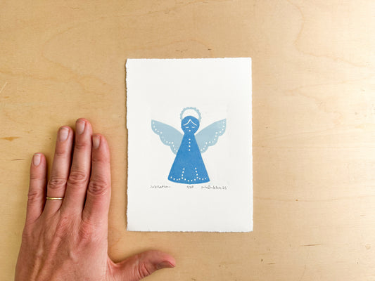 Jubilation Woodcut Print