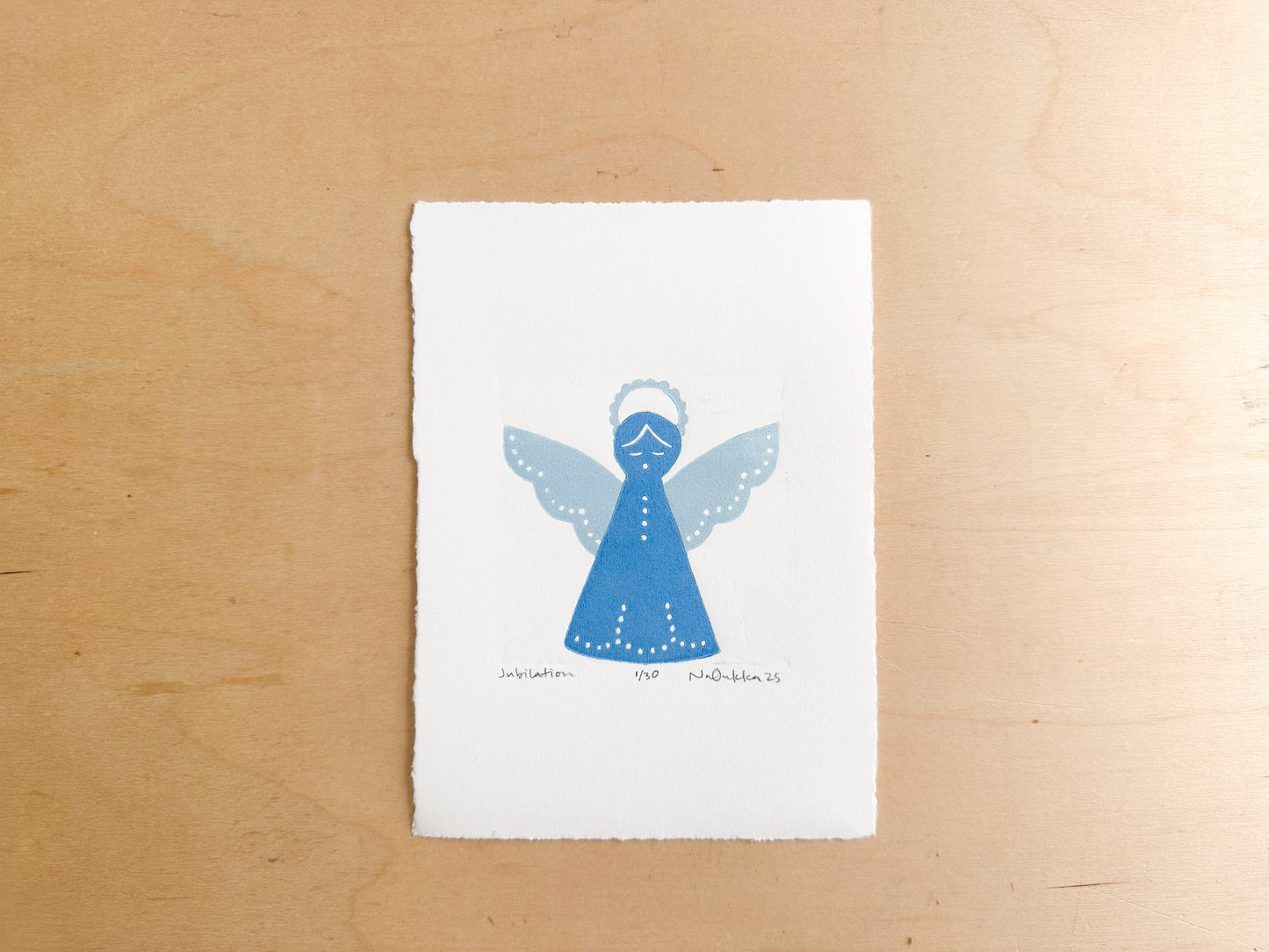 Jubilation Woodcut Print