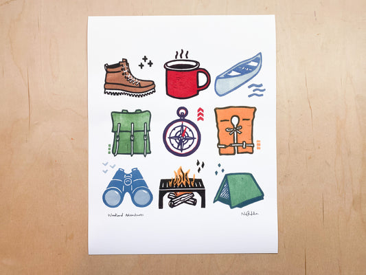 Woodland Adventures Giclée Print