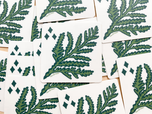 Cedar Sprig Sticker