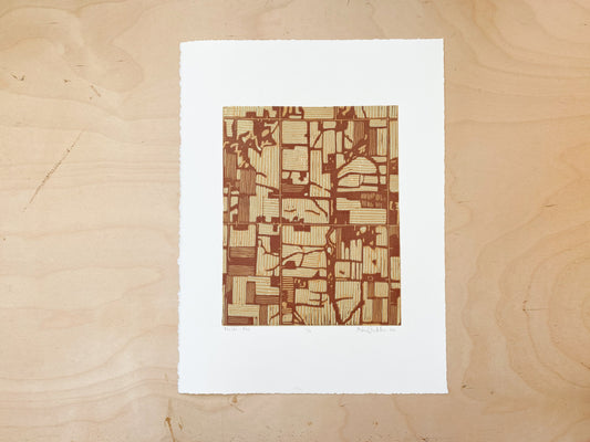 Field Series Woodcut Print