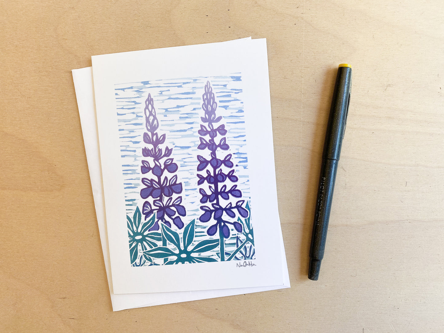 Lupines Greeting Card