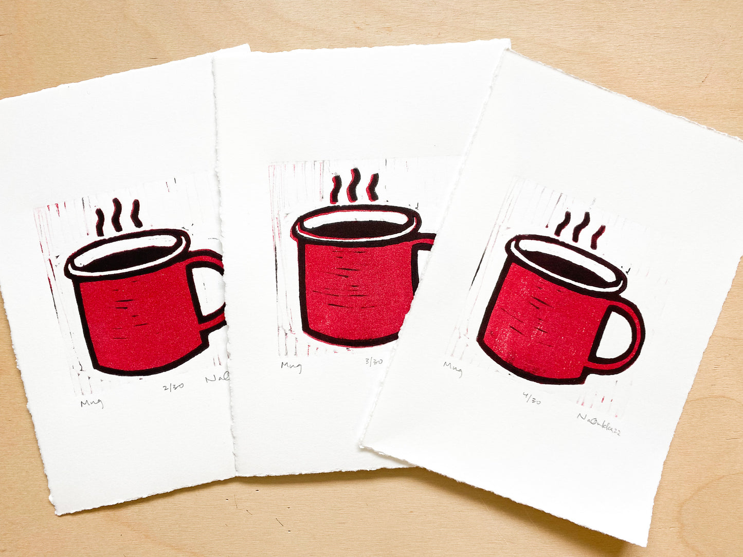 Mug Woodcut Print