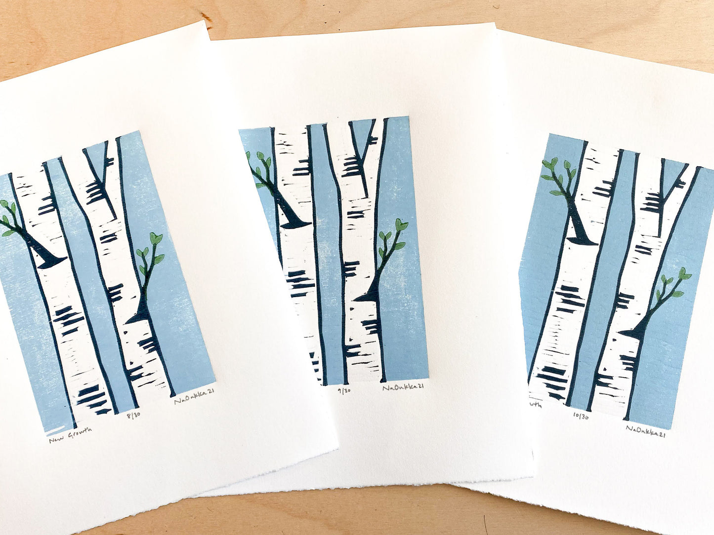 New Growth Woodcut Print