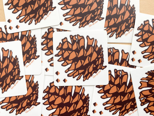 Pinecone Sticker